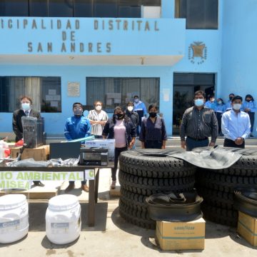 COVID-19: 12 mil vecinos del puerto de San Andrés en Pisco se benefician con campaña limpieza y desinfección de calles