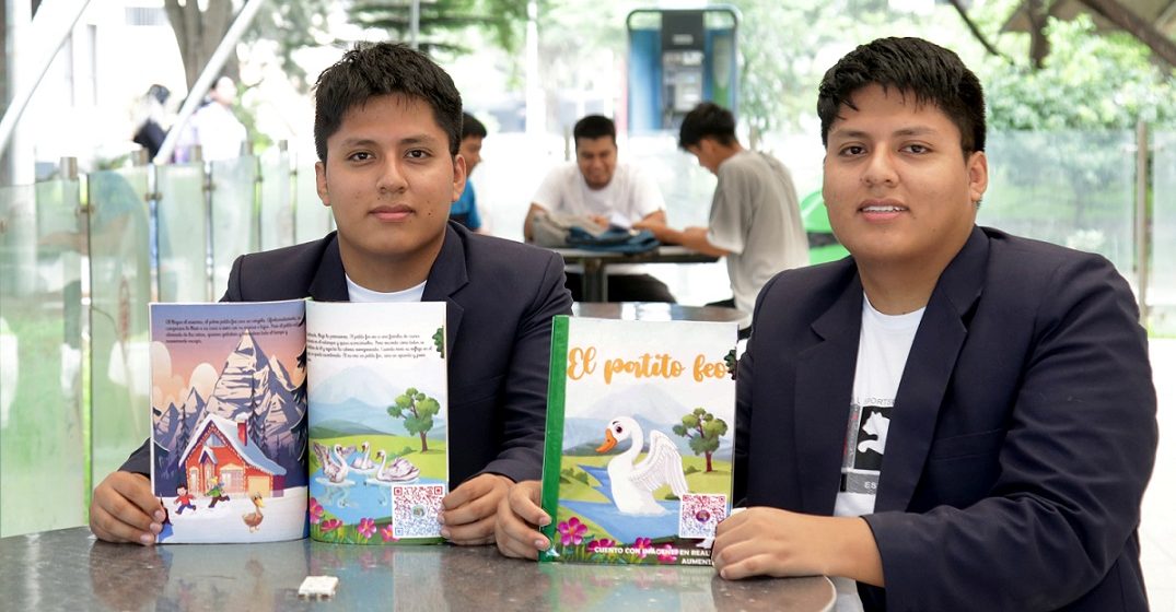 Talentos mellizos de Áncash crean libro de realidad aumentada para impulsar lectura en niños 