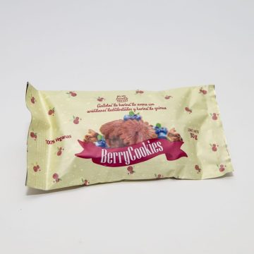 1 (12) Berry Cookies, tan ricas como saludables: galletas hechas a base de avena, quinua y arándanos deshidratados que brindan 4 beneficios importantes