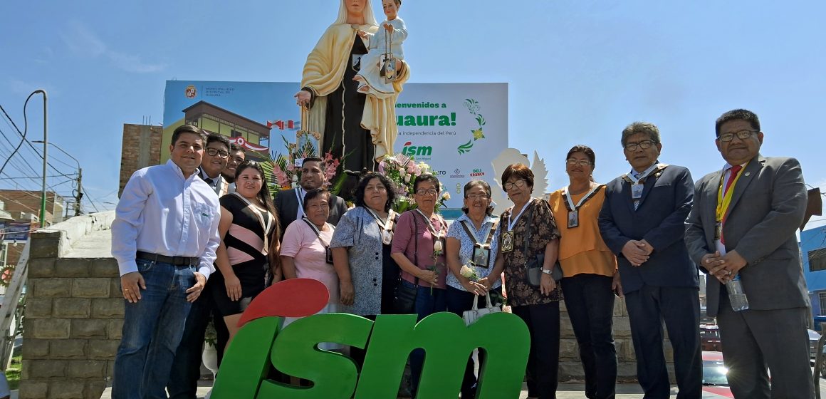 ISM realiza donación de imagen de la Santísima Virgen del Carmen