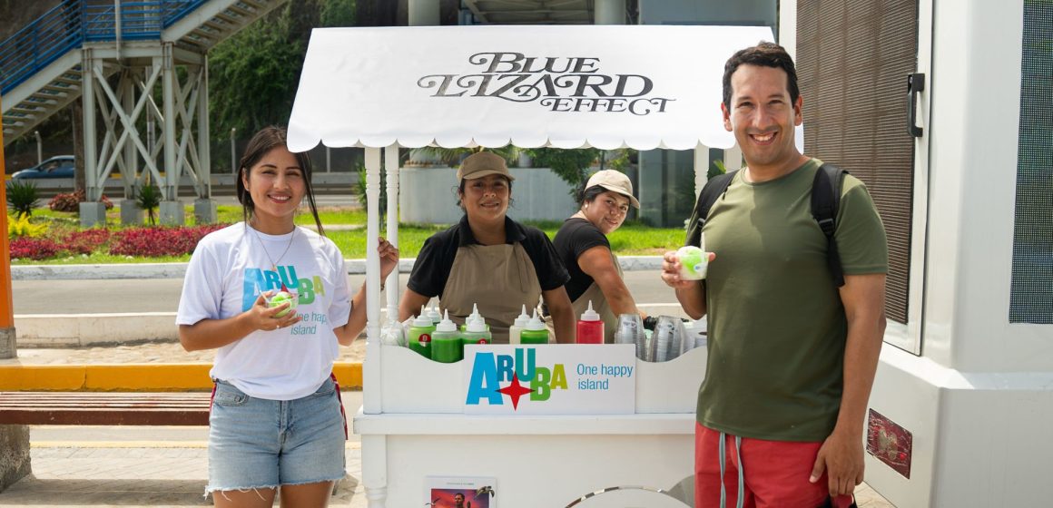 El “Blue Lizard Effect” de Aruba llegó a las calles de Lima