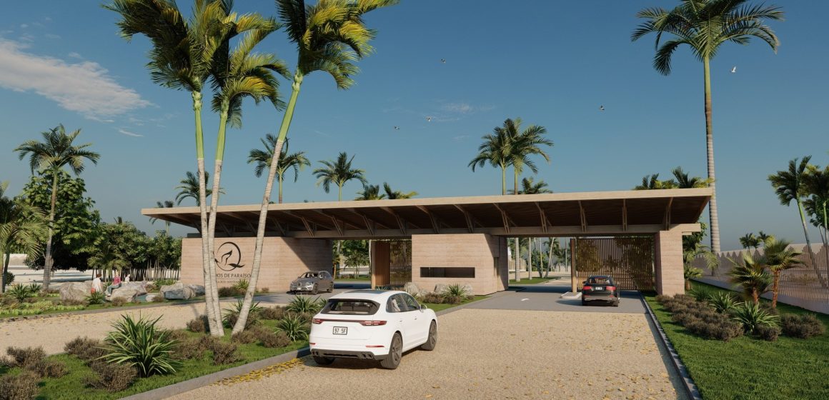 Prados de Paraíso presenta su nuevo pórtico de entrada: una oda a la armonía entre naturaleza y arquitectura