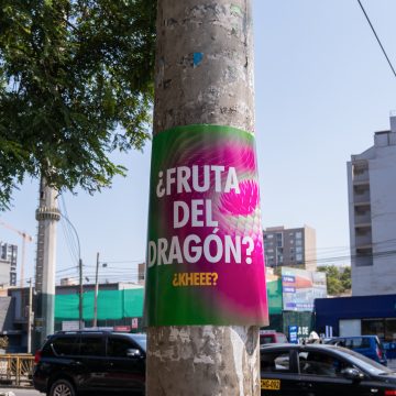 Carteles que invaden las calles: ¿qué es la fruta del dragón?