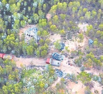 minería drones Drones revelan que mineros ilegales continúan en Huamachuco, pese a interdicción realizada por autoridades