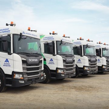 52 unidades Scania marcan hito en la transformación de la matriz energética de Aceros Arequipa