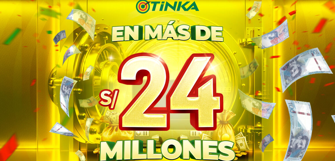 TINKA_24 millones Histórico récord en el Perú: Pozo millonario de La Tinka supera los S/24 millones
