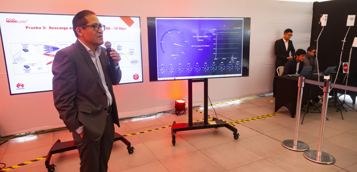 OSES9474 Claro Perú realiza pruebas de tecnología 5.5G alcanzando velocidades diez veces superior a la del 5G tradicional