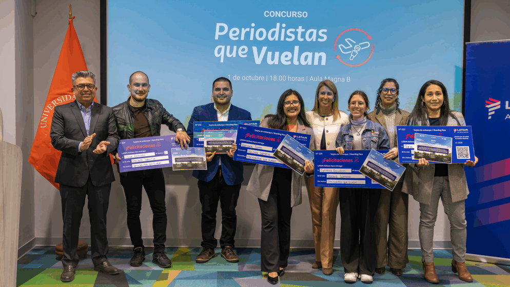 LATAM Airlines Perú, la Universidad de Lima y UNESCO Perúanuncian a los ganadores del concurso “Periodistas que vuelan”