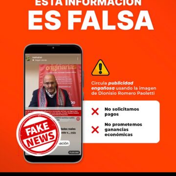 Alerta_Publicación falsa GR Fundación Romero alerta sobre publicación falsa que usa indebidamente la identidad de Dionisio Romero Paoletti