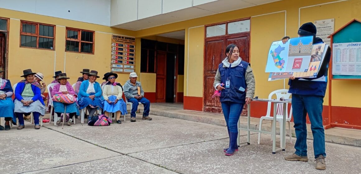 Tambos ONPE (1) En Tambos del Midis: ciudadanos y miembros de mesa en centros poblados continúan su capacitación de cara a elecciones generales