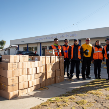 Ayuda Junín Avión Solidario de LATAM moviliza más de una tonelada de alimentos para familias afectadas por el sismo en Junín