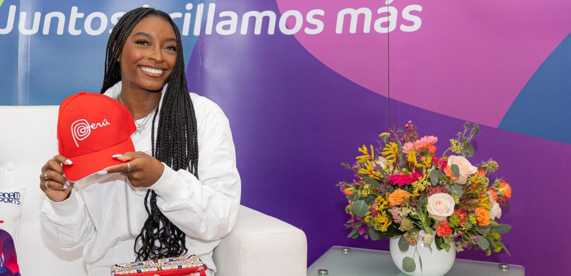 PROMPERÚ presenta la Marca Perú a la campeona olímpica Simone Biles en su visita al país