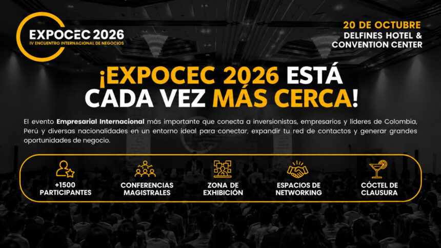 Perú será escenario de EXPOCEC 2026, encuentro que busca impulsar nuevas inversiones y negocios entre Perú y Colombia